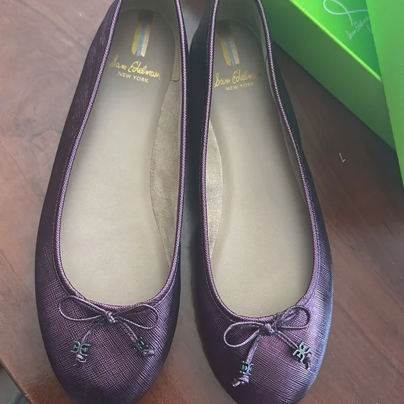 Sam Edelman Felicia Luxe Ballet Flat in Orchid New - Picture 5 of 7